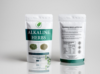 Alkaline Herbs branding cbd oil clean illustration label design labeldesign minimalist packaging design premium design supplement