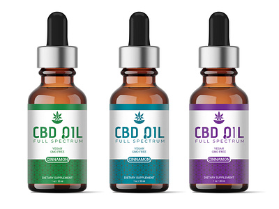 PREMIUM CBD OIL LABEL DESIGN