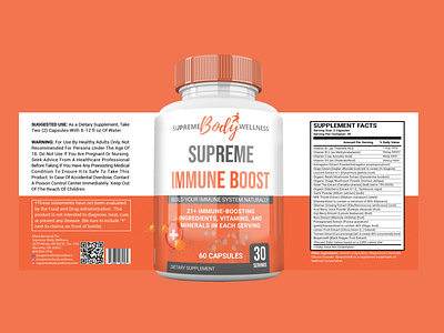 supplement label design