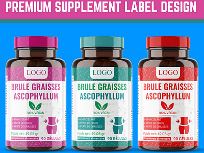 Supplement Label Design cbd oil design illustration label design labeldesign minimalist packaging design premium premium design supplement