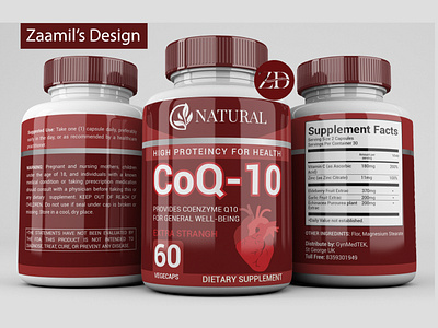 Coq-10 Supplement Label