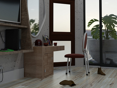 3d Beach house 3d art 3d artist beach house blender blender3d blender3dart cycles render cyclesrender design interior interior design rendered volume