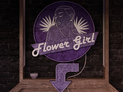 Flower Girl (Vintage neon sign)