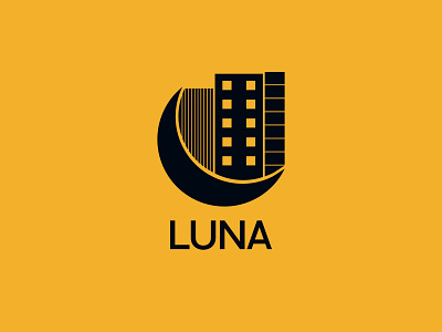 Luna - Real estate 3d branding graphic design logo