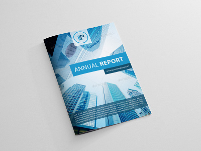 Annual Report Brochure a4 annual blue booklet brochure business clean corporate indesign print professional report