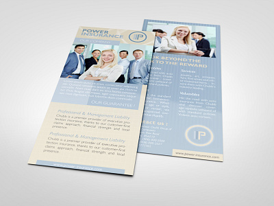 Business Rack Card Template 4x9 brochure business card corporate indesign layered modern print rack template