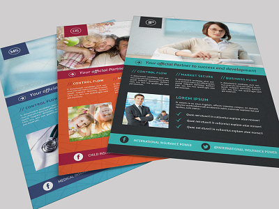 Multipurpose Flyer Template a4 business care child clean flyer inusrance medical modern multipurpose services template