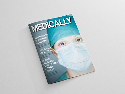 Health And Medical Magazine V2 a4 blue care doctors health hospital letter medecines medical pharmacy stylish