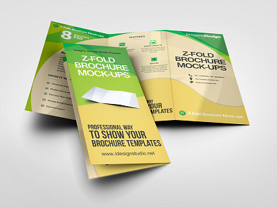 Z-Fold Brochure Mockup