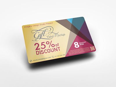 Gift Card Mockup business card commerce coupon discount display gift gift card gift card mockup gift coupon market mock up