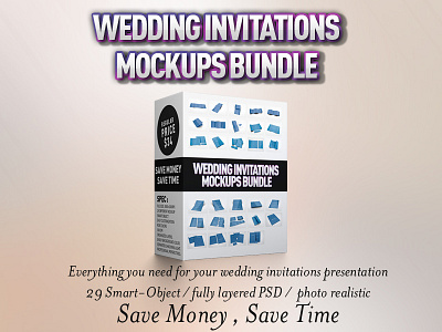 Wedding Invitations Mockups Bundle