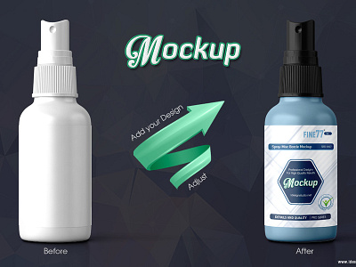 Spray Mist Bottle Mock-up