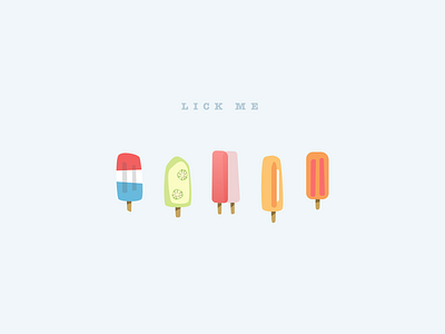 Popsicle Illustrations v1 flat ice cream illustration popsicles sketch summer