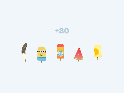 Popsicle Illustrations v2 flat ice cream illustration popsicles sketch summer