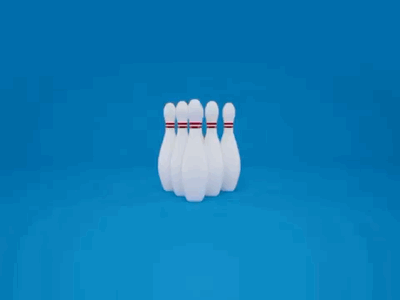 Bowling 3d bowling animation