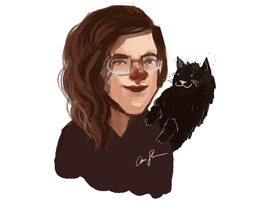 Me and Bri cat cute illustration photoshop