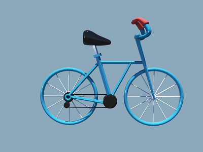 Bikeity bike 3d 3d modeling autodesk maya bike cute low poly lowpoly maya