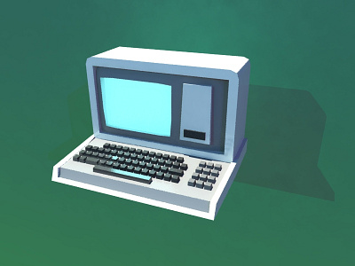 Vintage Computer 3d 3d modeling computer computer icon low poly