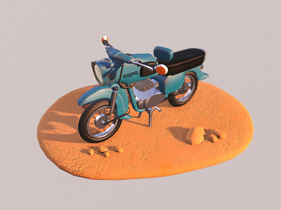 Final Motorcycle 3d 3d art 3d modeling game art render