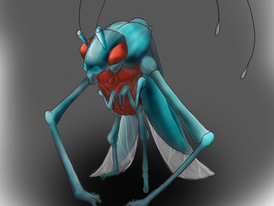 harlequin beetis harlequin beetle illustration original character