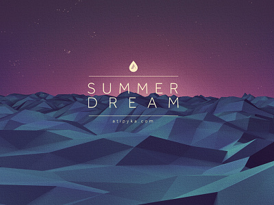 summer Dream c4d dream illustration landscape lowpoly sea summer