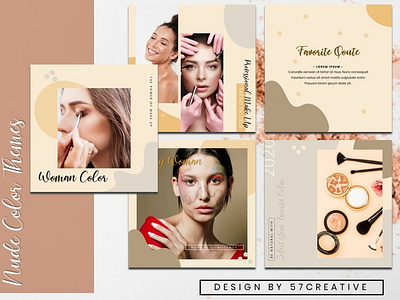 Make Up - Instagram Feed babypink beauty beauty product branding design fashion graphicdesign instagram instagram post instagram story instagram template makeup models