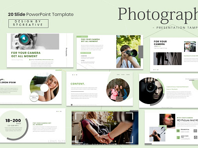 Presentation Template - Photography branding design design graphic graphicdesign green models photograph photography presentation presentation design template design