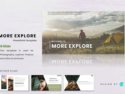 Mount Explore - Powerpoint Template branding design fashion graphicdesign presentation presentation design tamplate