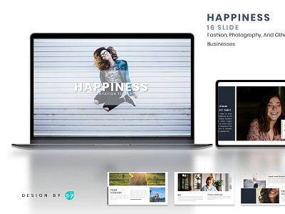 Powerpoint Template - Happiness branding design graphicdesign presentation presentation design presentation template