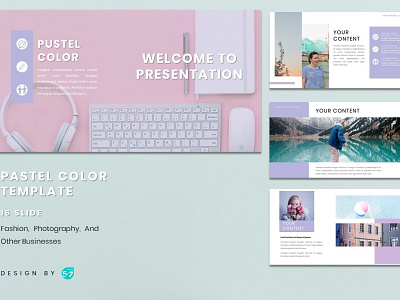 Powerpoint Template - Pastel Color by Majucreative on Dribbble