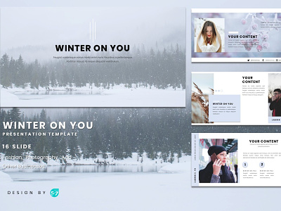 Powerpoint Template - Winter Themes branding design graphicdesign presentation presentation design presentation template winter winter is coming