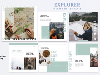 Instagram Feed Template - Explorer
