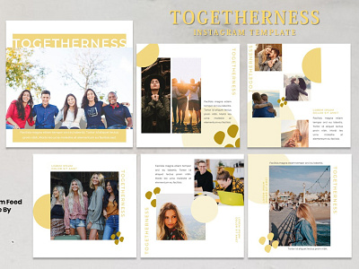 Instagram Story Template - Togetherness branding design graphicdesign instagram instagram post instagram story instagram template models presentation presentation template