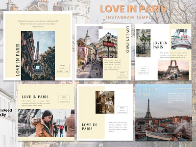 Instagram Feed Template - Paris