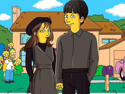 Yellowsimpsonize Couple Korean