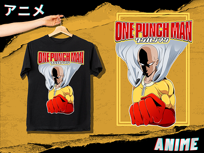 T-Shirt Anime Design: One Punch Man