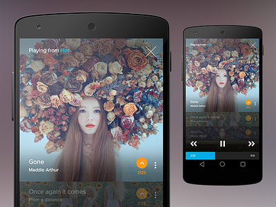 Extended Player album android android l app controls ios list music music player vote