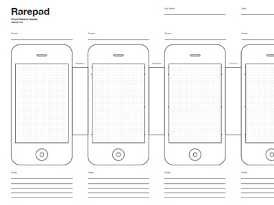 Rarepad Wireframe Templates browser ipad iphone sketch template wireframe