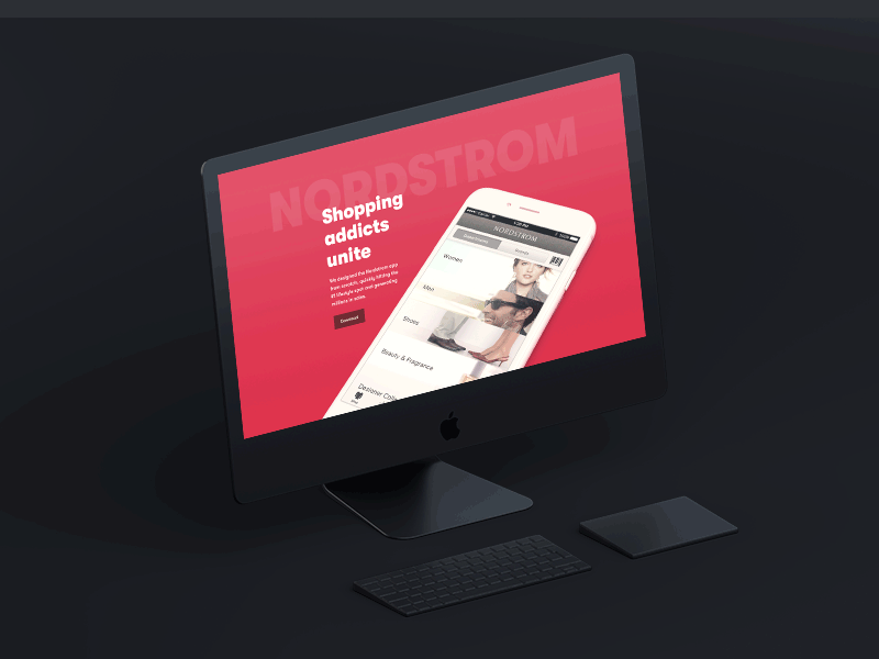 Mediumrare Portfolio Launch 2017 animation banner gif homepage imac motion portfolio principle showcase ui web