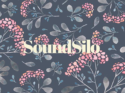 SoundSilo flowers header leaf leaves logo sound ui ux