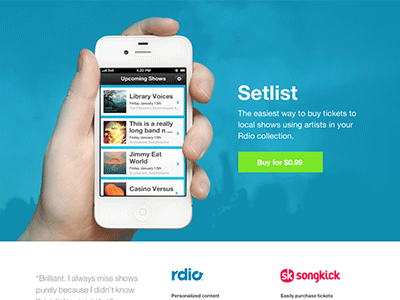 Setlist animated header animation app gif iphone rdio video web