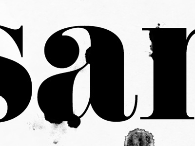 Wet Type texture typography