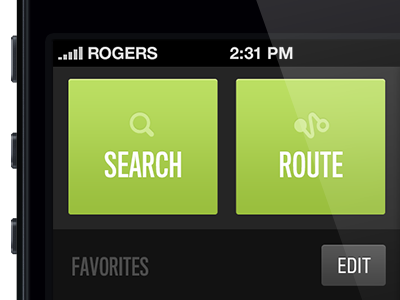 Navigation extended button ios iphone list nav