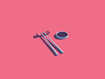 Chopsticks! 3d 3d art cinema4d design tutorial