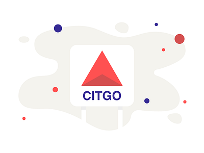 Boston blue boston citgo digital illustration illustration red vector