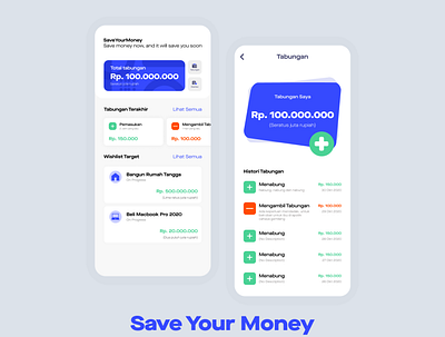 SaveYourMoney app design icon illustration mobile app design typography ui ux