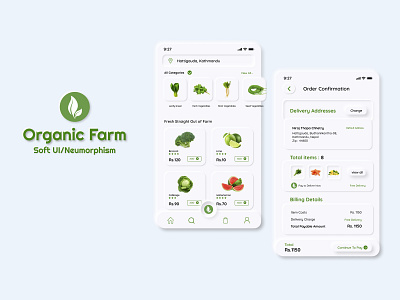 Organic Farm - Neumorphism