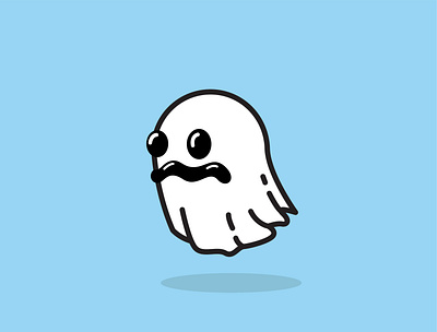 ghost character cute cutecharacter illustration illustration logo flatdesign logo