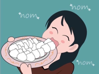 Momo time character charater design creative food illustration illustrator momo quarantine