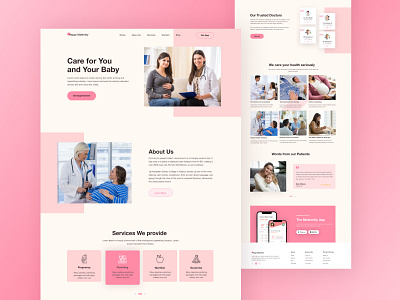 Happy Maternity - Maternity Care Landing Page maternity pregnancy pregnant